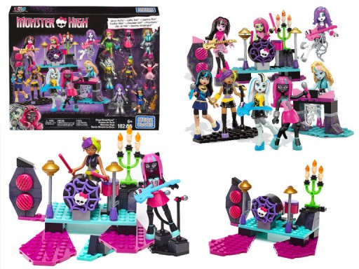 MEGA BLOKS MONSTER HIGH KLOCKI KONCERT 8 FIGUREK