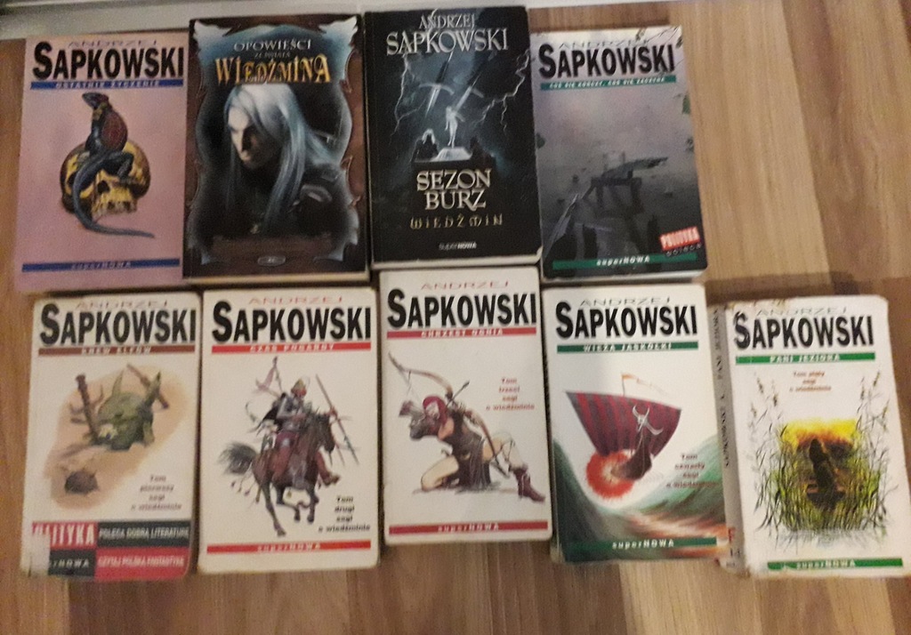 SAPKOWSKI WIEDŹMIN SAGA superNOWA 9 TOMÓW