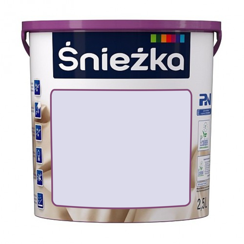 Śnieżka Satynowa 568 lawendowy zachwyt 2,5l OKAZJA