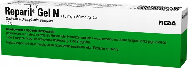 REPARIL GEL N, krwiaki, urazy stawów, żel 40 g