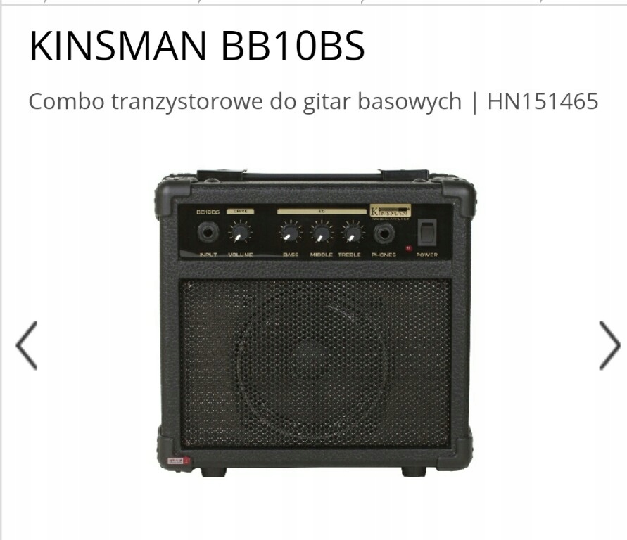 KINSMAN BB10BS Combo do gitar