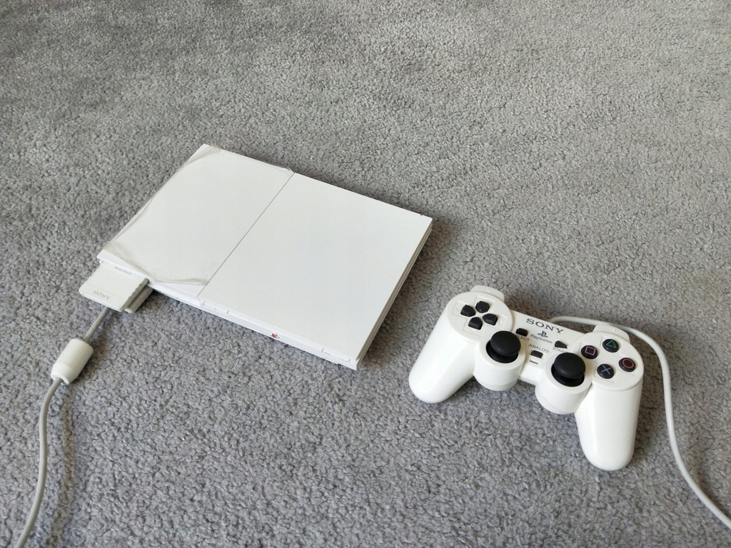SONY PLAYSTATION 2 SLIM BIAŁA NTSC-J JAK NOWA - 7351180988