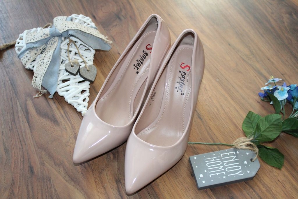 SEASTAR* CIELISTE LAKIEROWANE SZPILKI R. 37 NOWE