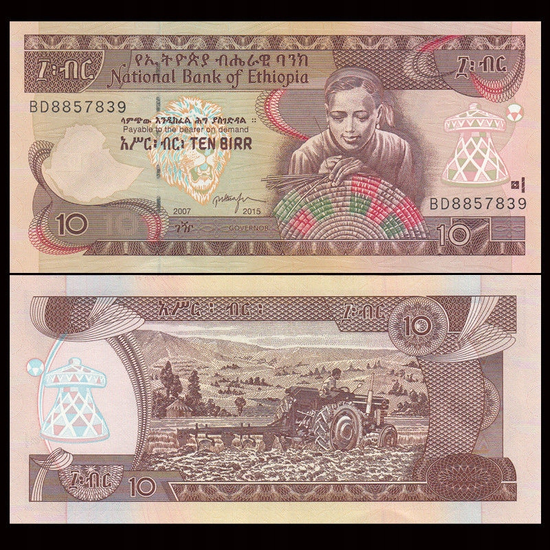 ETIOPIA 10 birr 2015 P-48 UNC