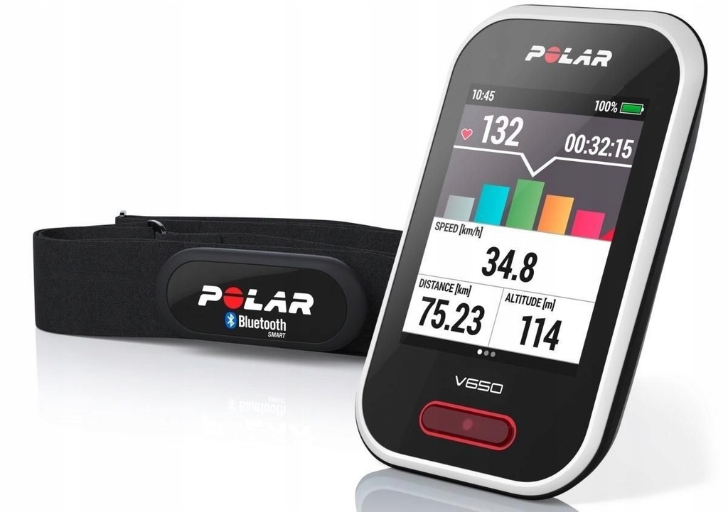 polar v650 hr strava