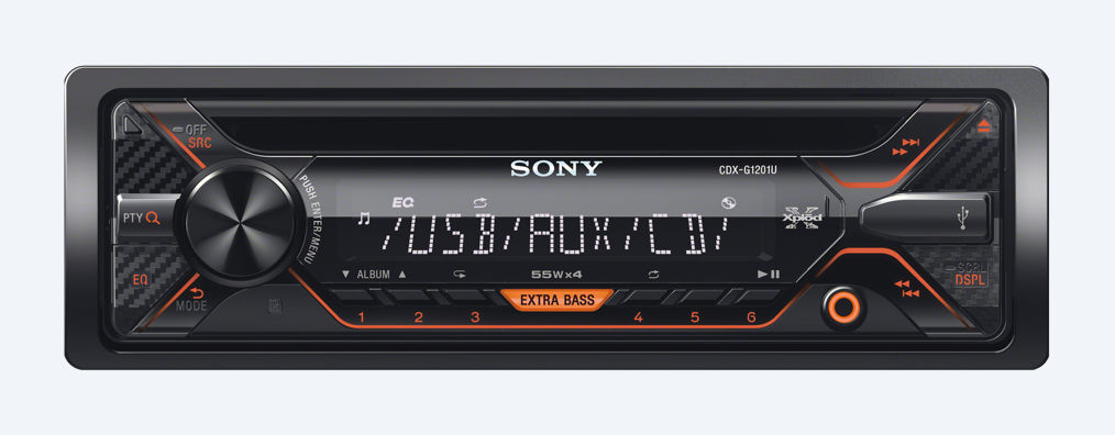RADIO SAMOCHODOWE SONY CDX-G1201U CD POMARAŃCZOWE