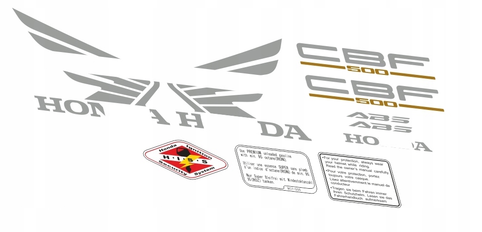NAKLEJKI HONDA CB-F-500 CBF-500 CB-500-F 2006 09