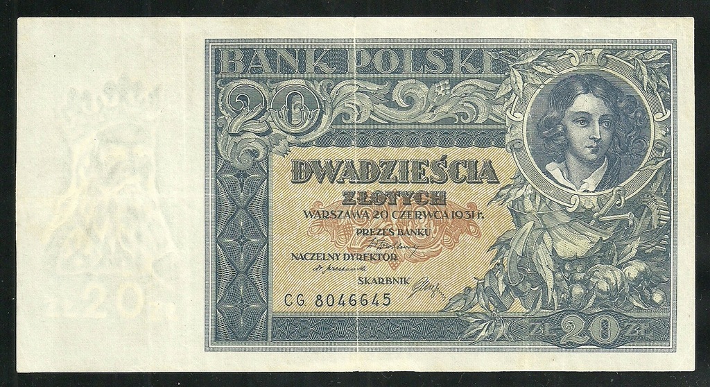 20 ZŁOTYCH-1931r.