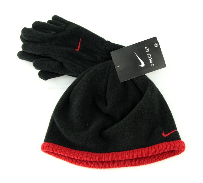 Komplet zimowy dziecięcy czapka rękawiczki NIKE