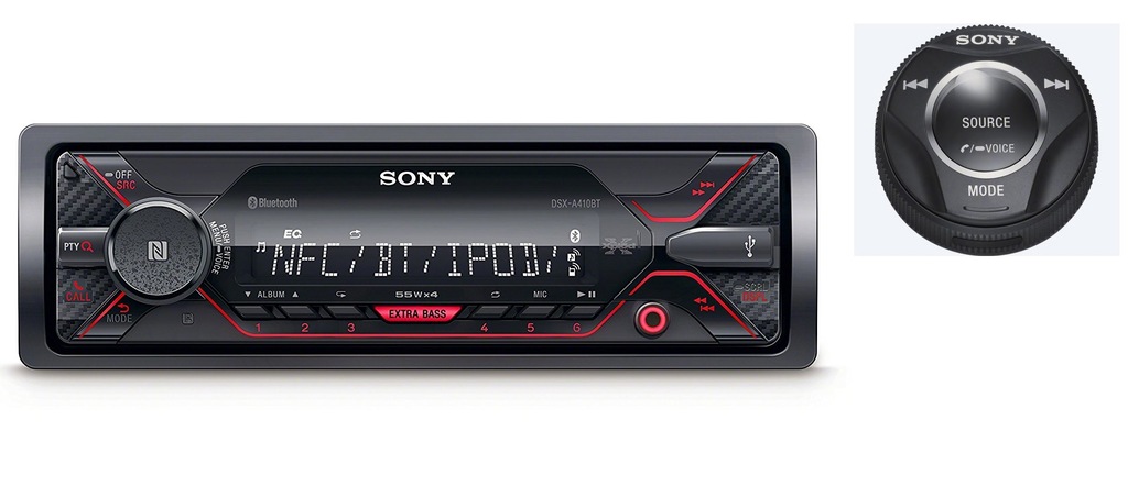 RADIO SAMOCHODOWE SONY DSX-A410BT BT MP3 USB PILOT