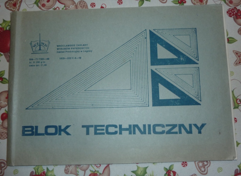 PRL BLOK TECHNICZNY z lat 80 WZWP Wrocław 6 stron