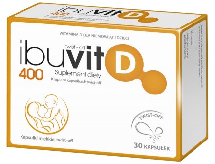 Ibuvit D 400 Jm 30 Kapsułek Twist Off Witamina D