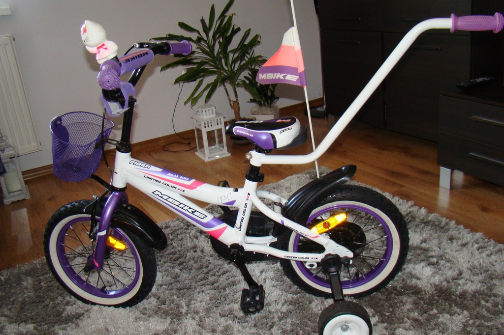 Rower Dziecięcy MBIKE FIBER 14 ALUMINIOWY+GRATISY!