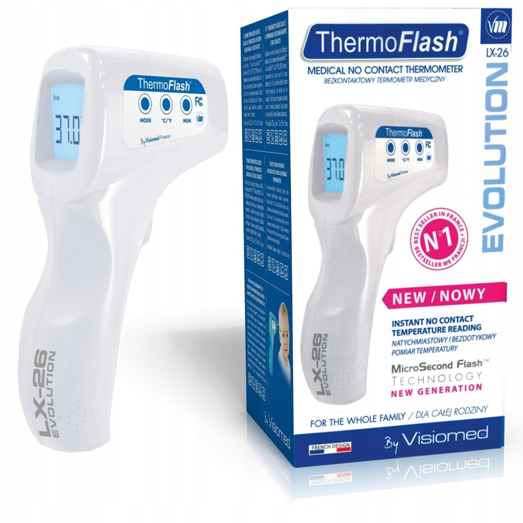Have a bath click cycle Termometr bezdotykowy ThermoFlash LX-26 OKAZJA! - 7607665353 - oficjalne  archiwum Allegro
