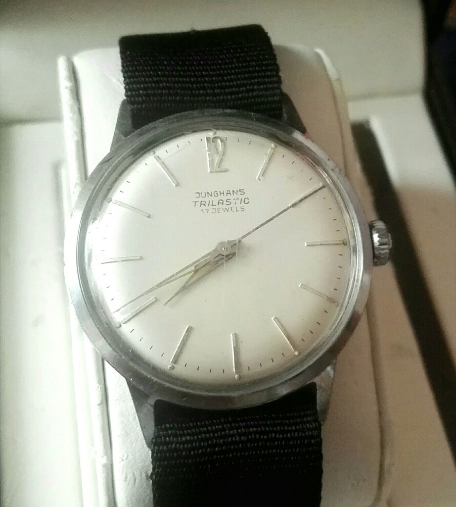 Zegarek Junghans Trilastic kal. 93s1 lata 50. 7178984552