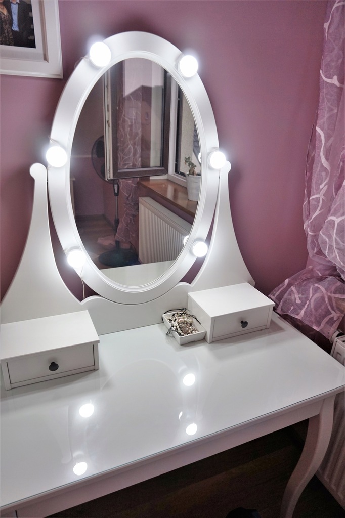 LAMPKI DO LUSTRA PODŚWIETLENIE TOALETKI ŚCIEMNIACZ