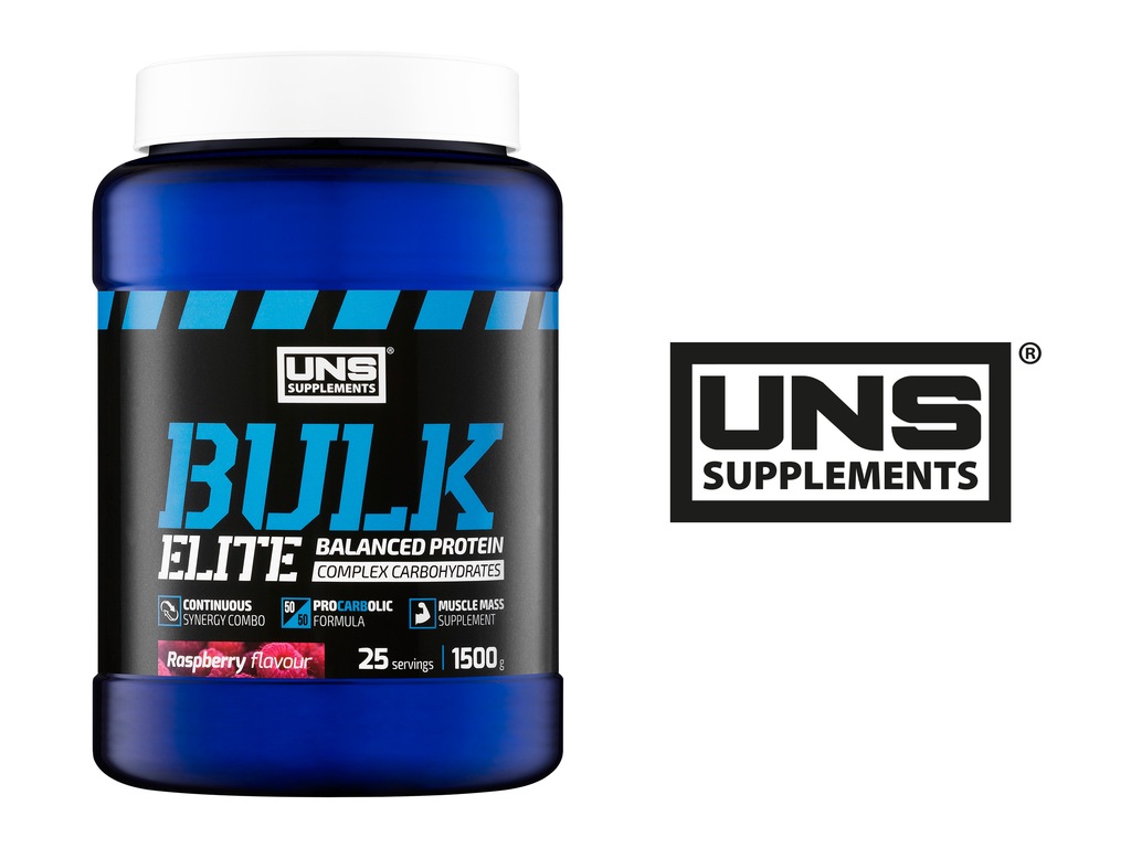UNS BULK ELITE 1500g GAINER 50/50 BIAŁKO NA MASĘ