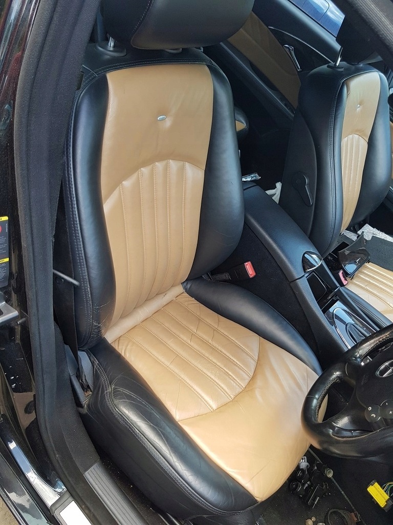 WNĘTRZE TAPICERKA DESIGNO MERCEDES W211 DVD KPL E