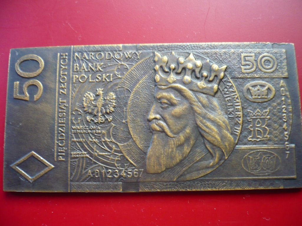 50 ZŁ  MATRYCA BANKNOTU