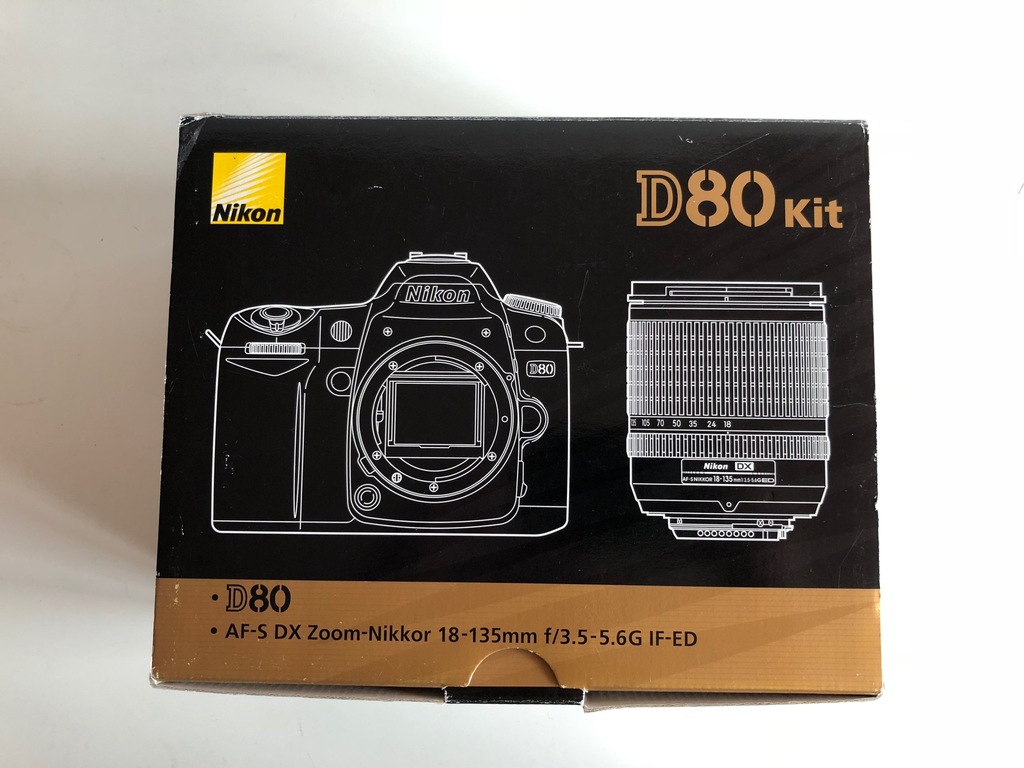 Nikon D80 korpus / body, ładowarka z baterią