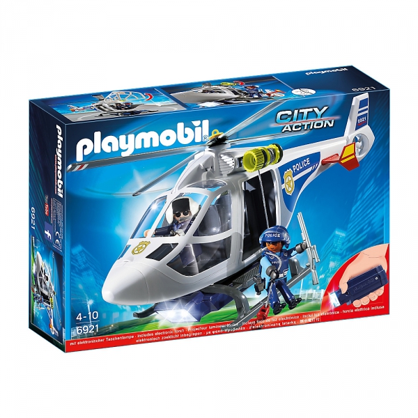 PLAYMOBIL 6921 HELIKOPTER POLICYJNY Z REFLEKTOREM