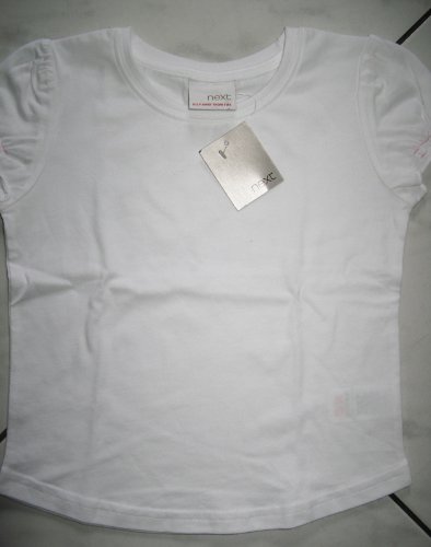 NEXT biała dziewczęca bluzka t-shirt r.86