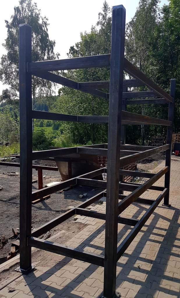 REGAŁ METALOWY Z PROFILI 100x50X4