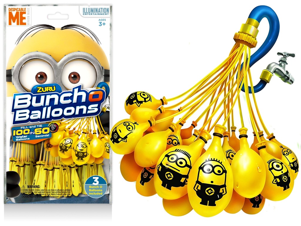 Bancho Balloons BOMBY WODNE MINIONKI 100 Balonów