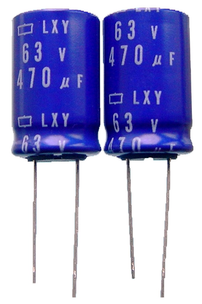 [5szt] 470uF/63V Nippon LXY kondensator 105'C