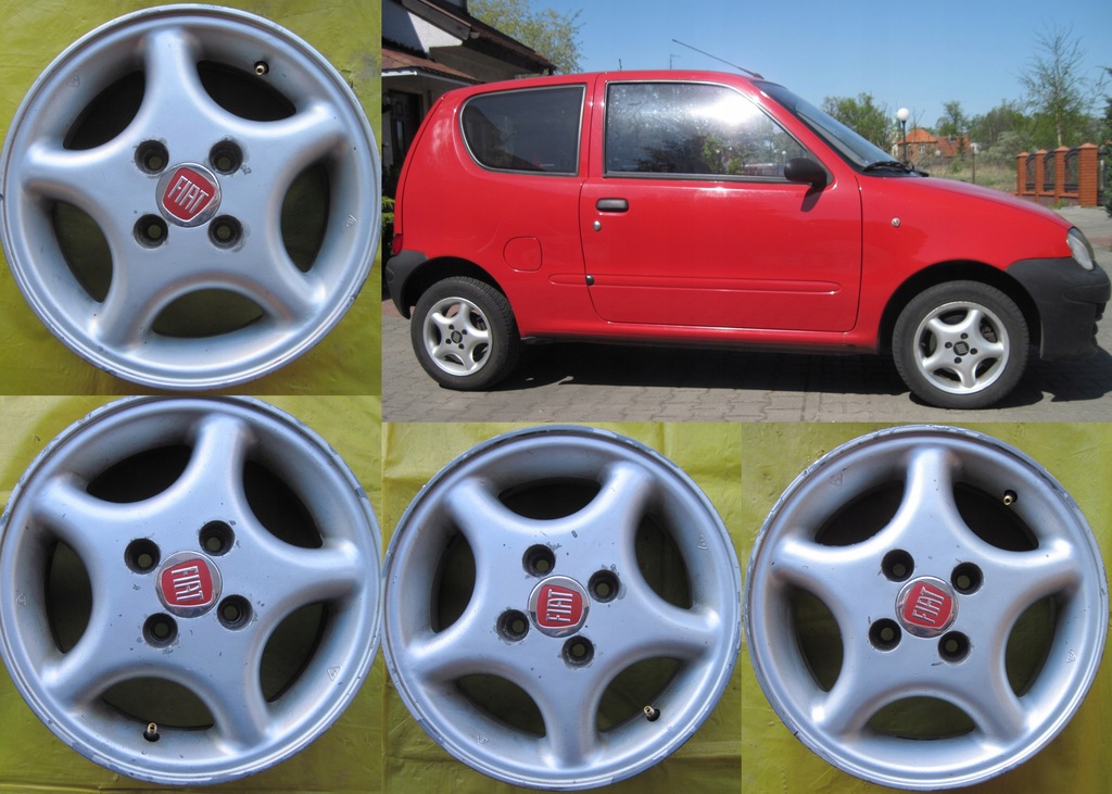 ALUFELGI FELGI ALUMINIOWE 13 FIAT SEICENTO PANDA