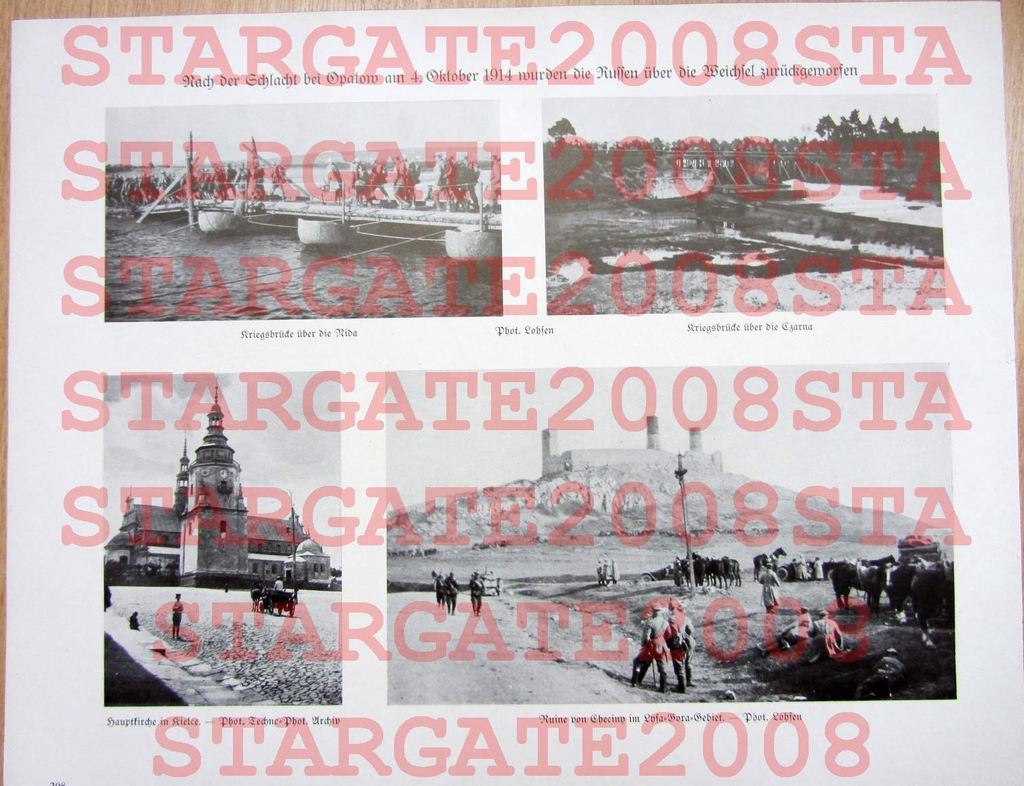 KIELCE kościół CHĘCINY zamek NIDA most CZARNA 1914