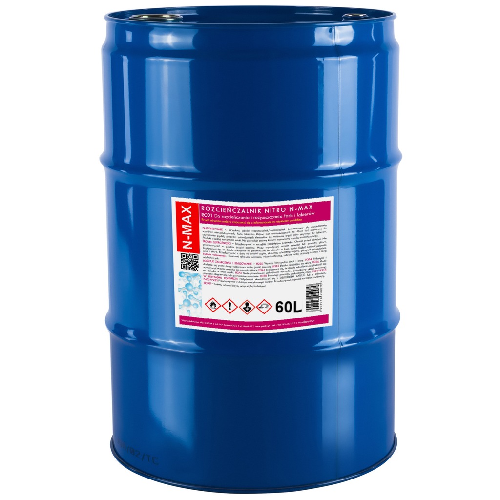 Rozcieńczalnik Rozpuszczalnik NITRO N-MAX 60L