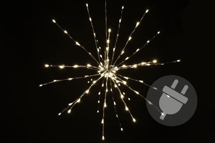 Świąteczne oświetlenie - deszcz meteorytów - ciepł