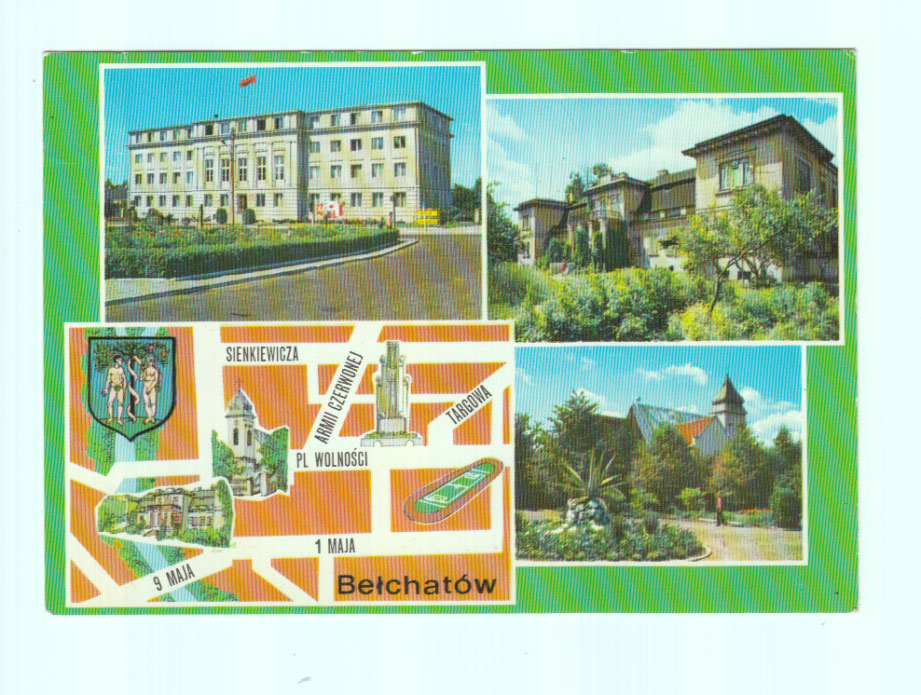 Bełchatów, mapka, herb, -21