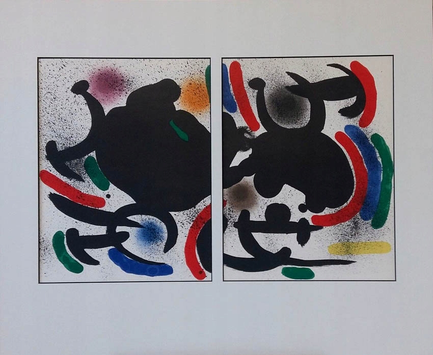 Miro Joan - Abstrakcja oryginał 1972r. nr 863