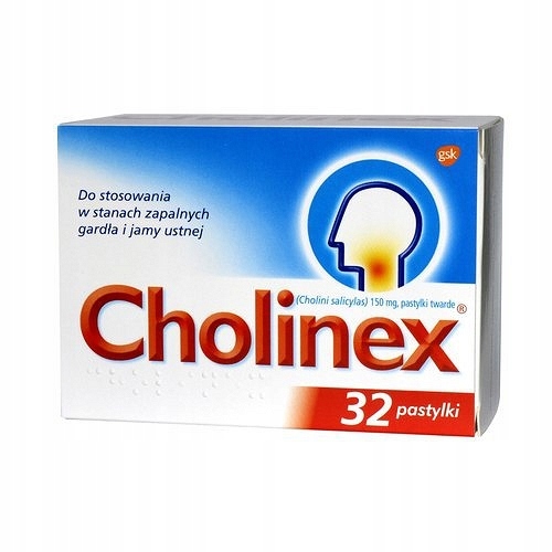 Cholinex pastylki do ssania, 32 tabletki APTEKA