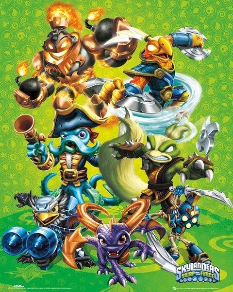 Skylanders Swap Force Postacie - plakat 40x50 cm