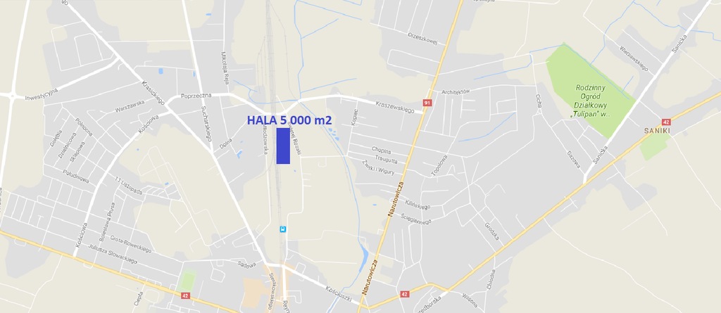 Hala/Magazyn do wynajęcia 5200m2 Radomsko