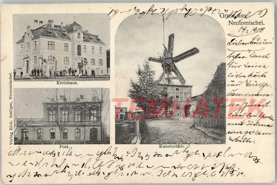 NOWY TOMYŚL Neutomischel Kreishaus wiatrak 1903