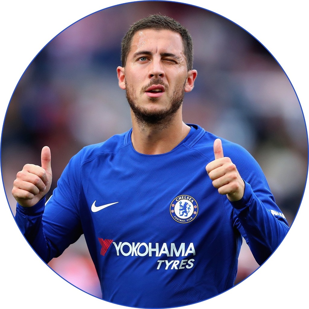 GRUBY OPŁATEK NA TORT EDEN HAZARD CHELSEA