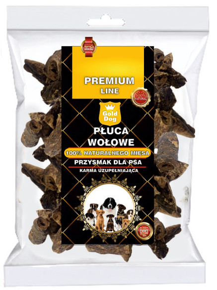  Płuca Wołowe Premium 1kg dla psa nie żwacze