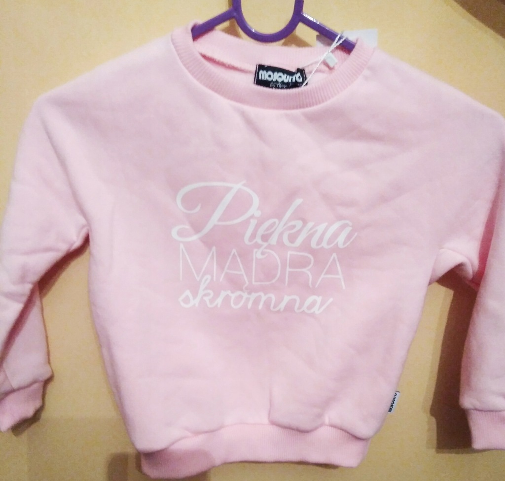 Rozowa Bluza mosquito piekna madra skromna 98