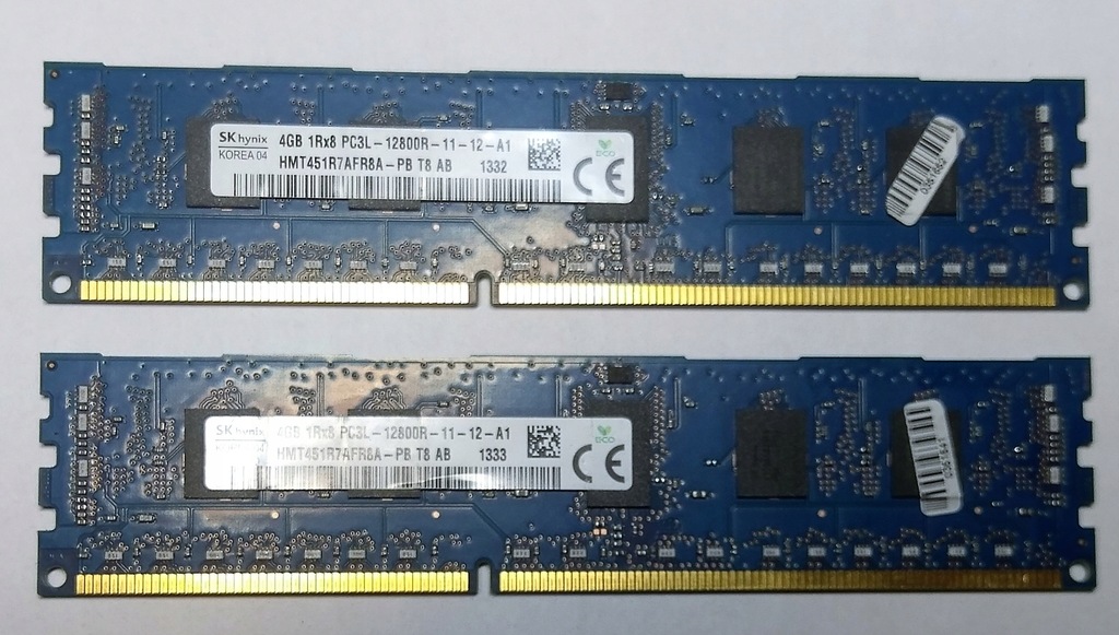Pamięć RAM Hynix 1Rx8 PCL3 12800R-11-12-A1 8GB
