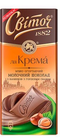 CZEKOLADA SVITOCZ 90G O SMAKU ORZECHOWYM/UKRAINA