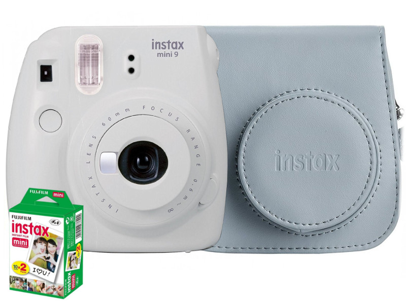 FUJI INSTAX MINI 9 APARAT + WKŁAD 20SZT + ETUI