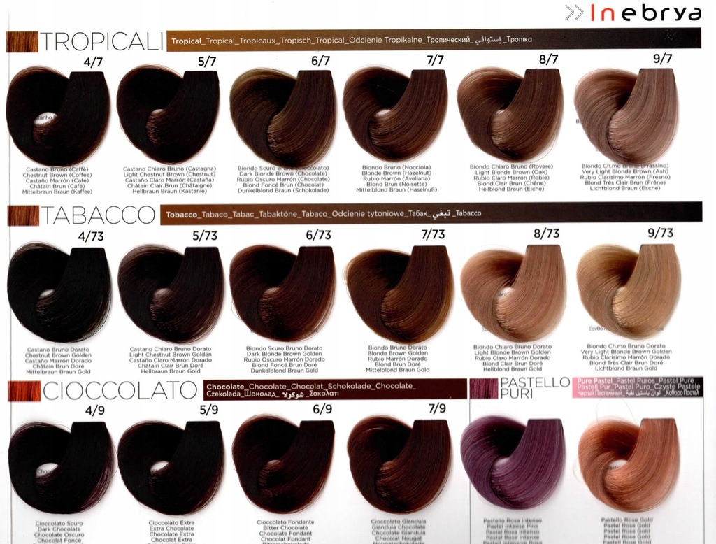 Inebrya Color farba do włosów Wszystkie KO+GRATISY 7550841474