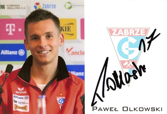 Autograf PAWEŁ OLKOWSKI! Bolton, Górnik Zabrze!