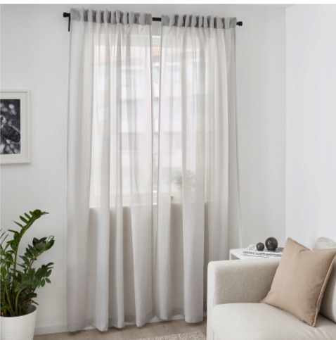 Buy Ikea Hilja Curtains 1 Pair Pink 145x300 Cm 57x118 Online At Low Prices In India Amazon In