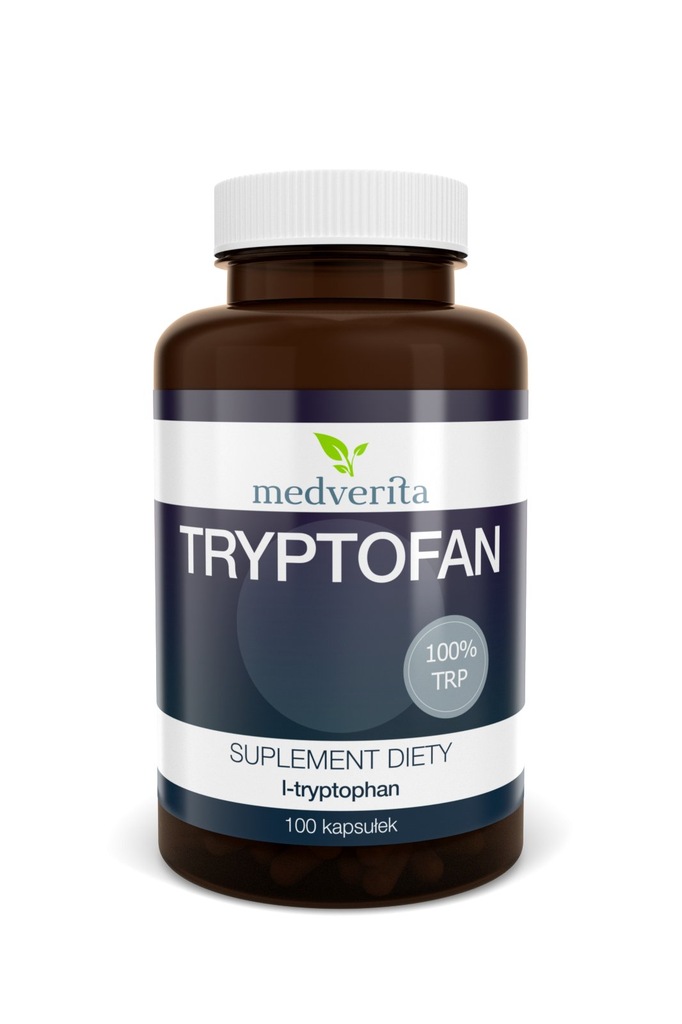 TRYPTOFAN L-tryptofan prekursor 5-HTP 100 kapsułek