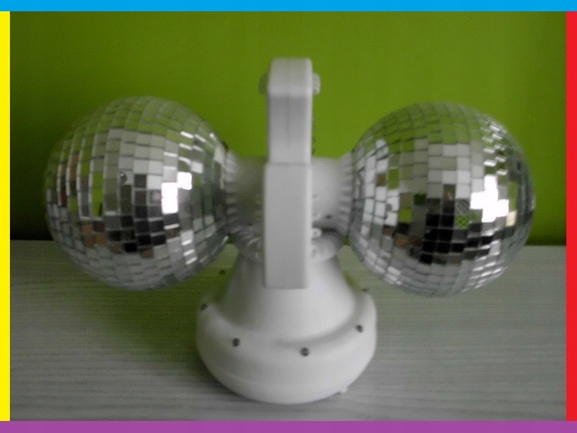 Lampa dyskotekowa party kula obrotowa kolorowa LED